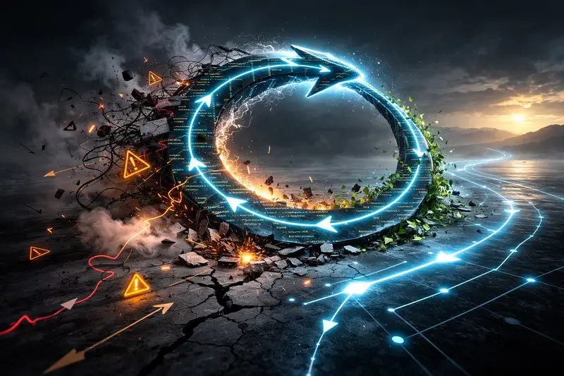 Error handling using forever-loop