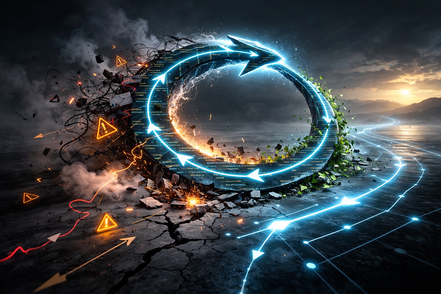 Error handling using forever-loop